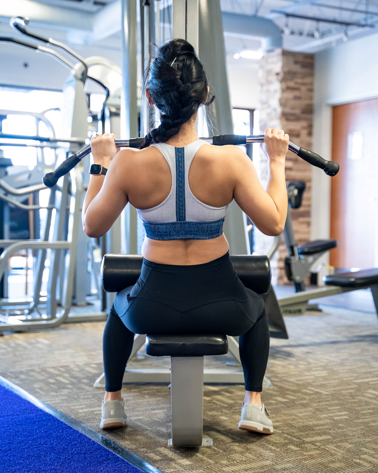 Kabao Batik Sports Bra - Indigo