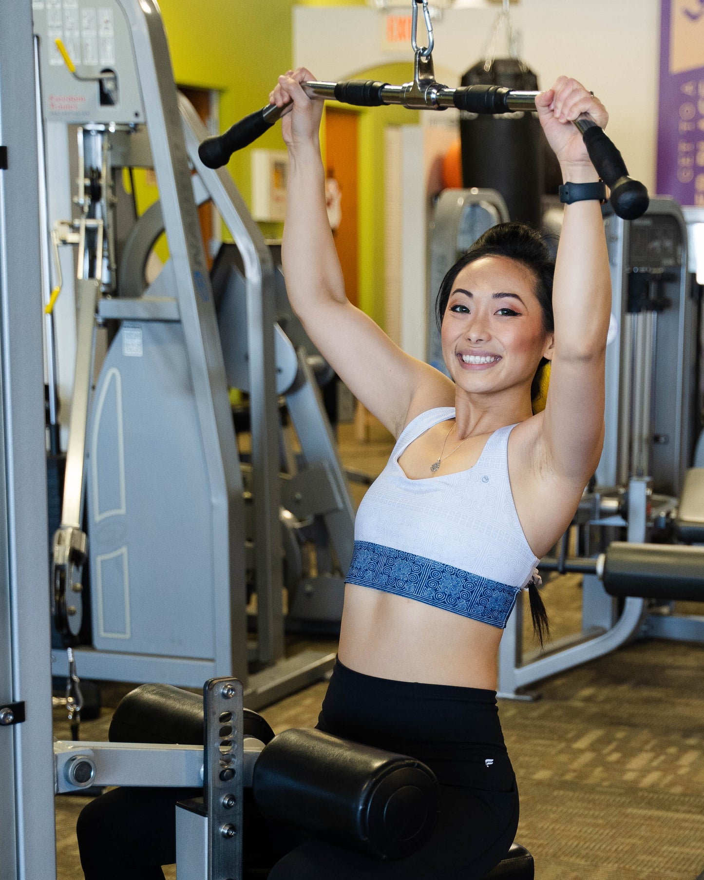 Kabao Batik Sports Bra - Indigo